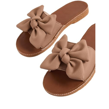 Verdusa Bow Knot Open Toe Flat Sandals - Summer Comfort