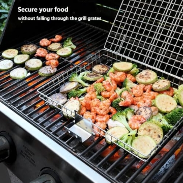 AIZOAM Stainless Steel Grill Basket for BBQ Lovers