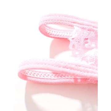 Avidlove Lace Panty Sexy Underwear for Women Thong Low Rise G-String Pink