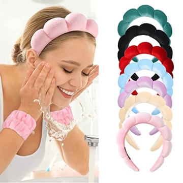 Luckybear Velvet Skincare Headband Set for Ultimate Comfort