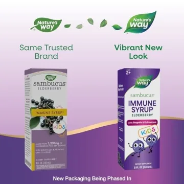 Nature's Way Sambucus Elderberry Syrup for Kids 8 Fl Oz