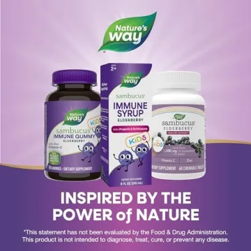 Nature's Way Sambucus Elderberry Syrup for Kids 8 Fl Oz