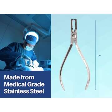 ARTMAN INSTRUMENTS Braces Removal Tool Orthodontic Bracket Removing Pliers Medical Grade Stainless Steel, Autoclavable, Easy Braces Removing Tool