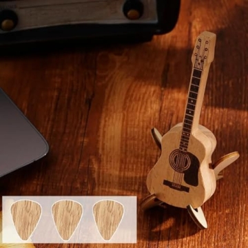 Acoustic Guitar Pick Box Set with Stand and Picks
