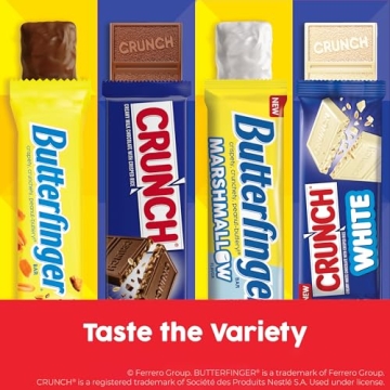 Butterfinger & CRUNCH Bulk Candy Bar Variety Pack 18-Count