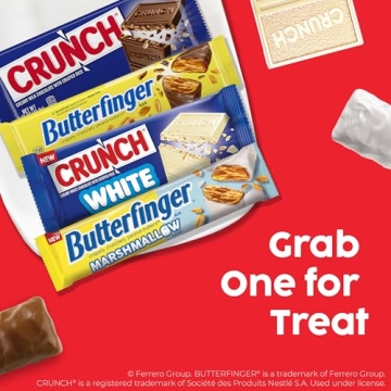 Butterfinger & CRUNCH Bulk Candy Bar Variety Pack 18-Count
