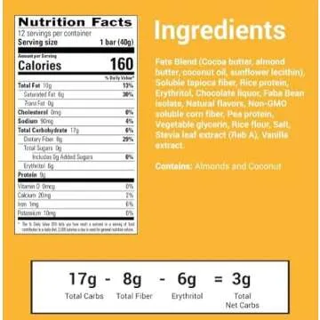 Delicious No Sugar Keto Bars - Variety Pack for Low-Carb Diets