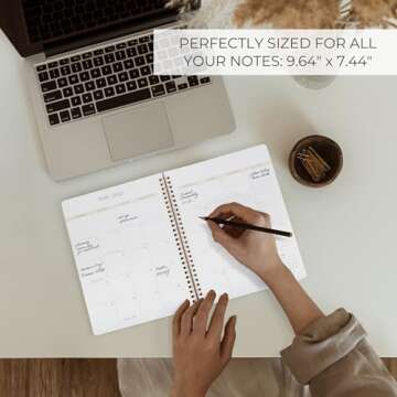 Stylish Monthly Planner for 2024-2025 Productivity