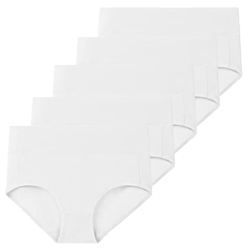 Molasus Women's Cotton High Waisted Underwear Comfort Support