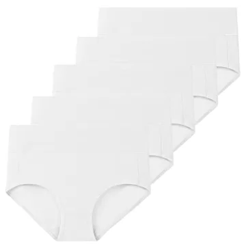 Molasus Women's Cotton High Waisted Underwear Comfort Support