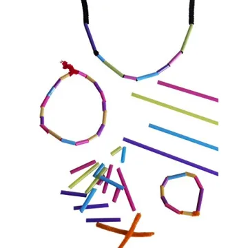 Hanamal Colored Flexible Drinking Straws Pack of 450