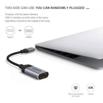 QGeeM USB-C to HDMI Adapter for 4K Streaming