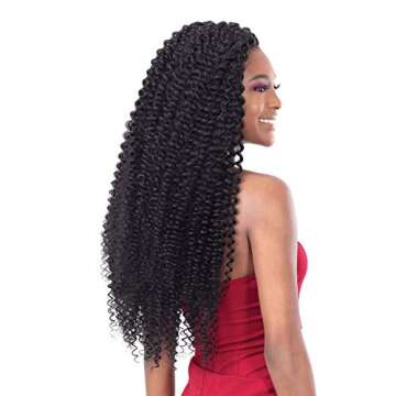 Freetress 3X Pearl Curl Braid - 1B Off Black
