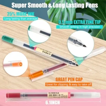 BEIWO Premium Gel Pens for Smooth Writing and Creativity