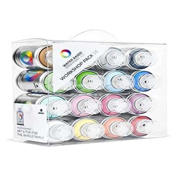 MTN Spray Paint Packs - Water Based 16 Color Workshop Set