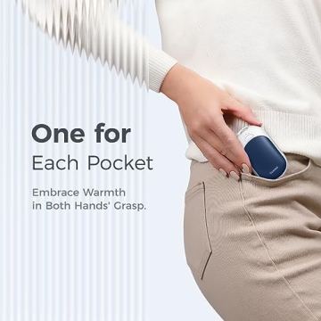 OCOOPA Magnetic Rechargeable Hand Warmers 2 Pack, Fast Heating, 3-Settings, UL Certified, Electric Portable Pocket Heater, Hunting, Golf, Camping Gear, Warm Gifts for Men, UT3 Lite