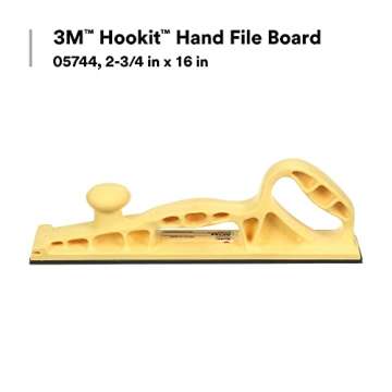 3M Hookit Hand File Board 05744, 2-3/4 in x 16 in, Flat Surface, Sanding Block