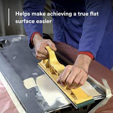 3M Hookit Hand File Board 05744, 2-3/4 in x 16 in, Flat Surface, Sanding Block