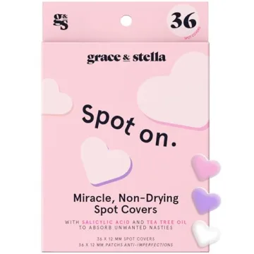 Grace & Stella Hydrocolloid Acne Patches - Cute Blemish Treatment (36 Count)