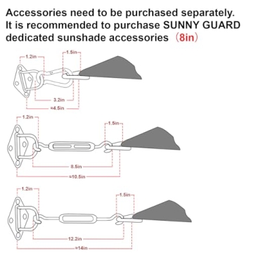 SUNNY GUARD Sun Shade Sail - UV Block Protection for Outdoors