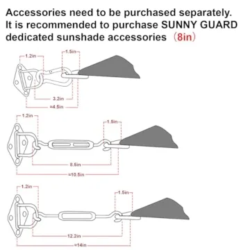 SUNNY GUARD Sun Shade Sail - UV Block Protection for Outdoors
