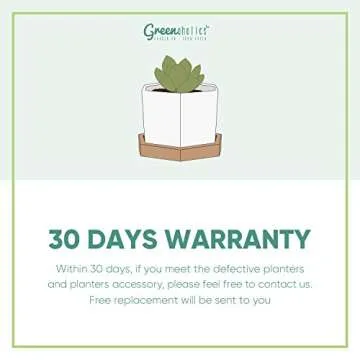 Greenaholics Succulent Small White Planter Pot 4.3 Inch