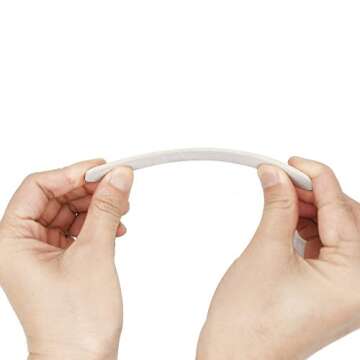 Professional Nail Files Double Sided Emery Board 80/100 Grit for Poly Gel Acrylic Nail Extension Manicure Pedicure Tool White 50Pcs