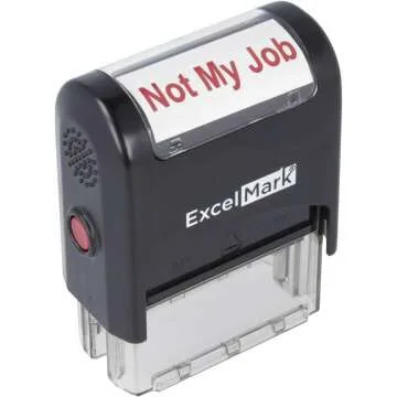 Novelty Self-Inking Stamp - NOT My Job - Red
