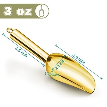 LIANYU Mini Ice Scoop Set Durable and Elegant Kitchen Tool