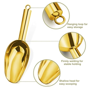 LIANYU Mini Ice Scoop Set Durable and Elegant Kitchen Tool