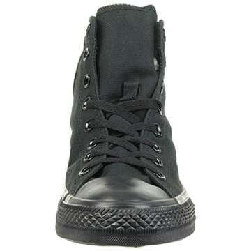 Converse Chuck Taylor All Star High Top Shoe, black monochrome, 9 M US
