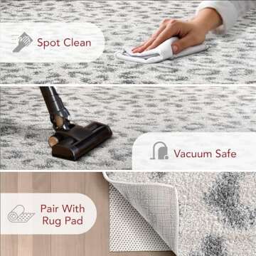 nuLOOM Annette 5x7 Leopard Print Area Rug in Grey