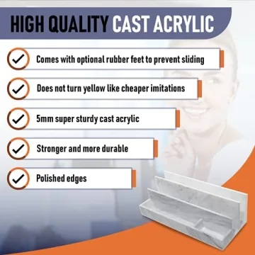Modern Acrylic Desk Organizer for Stylish Office Supplies