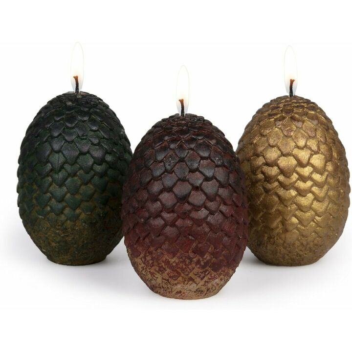 Game of Thrones Dragon Egg Candles Set of 3 Replica