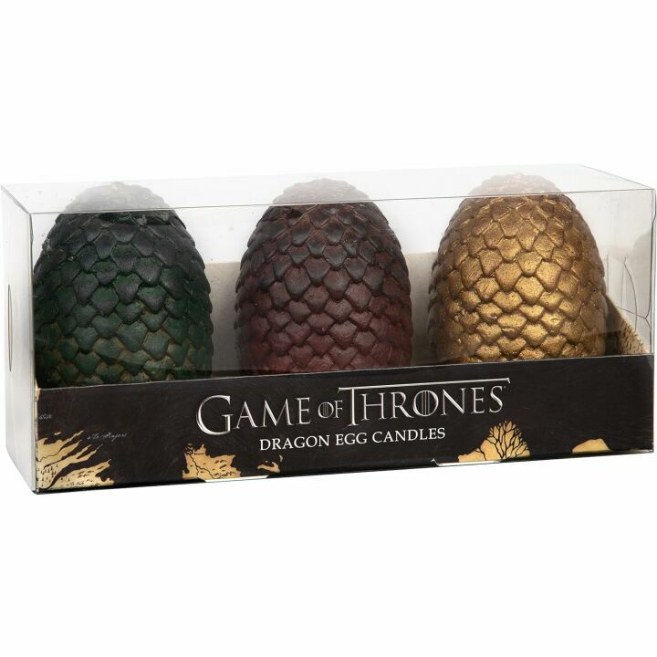 Game of Thrones Dragon Egg Candles Set of 3 Replica