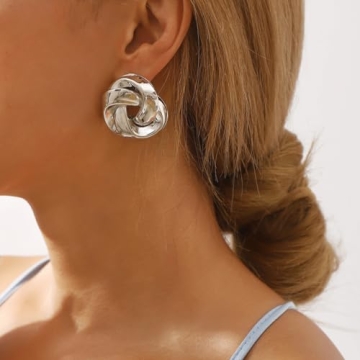 Rannyrena Gold Statement Earrings for Women - Stylish Design