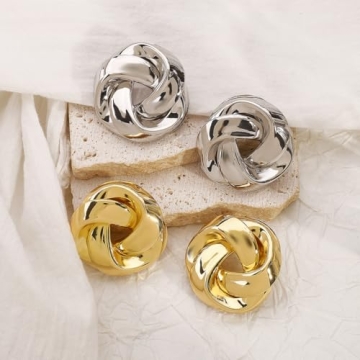 Rannyrena Gold Statement Earrings for Women - Stylish Design