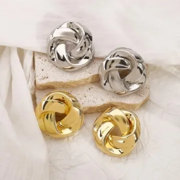 Rannyrena Gold Statement Earrings for Women - Stylish Design