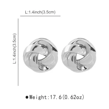 Rannyrena Gold Statement Earrings for Women - Stylish Design