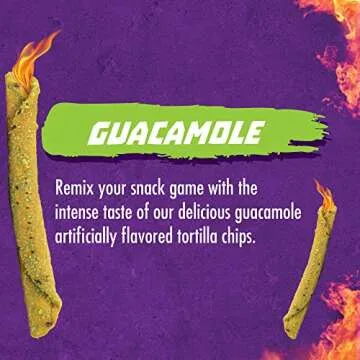 Takis Guacamole Rolled Tortilla Chips, Guacamole Artificially Flavored, 9.9 Ounce Bag