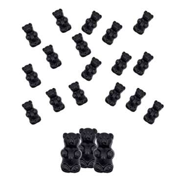 Fruidles Black Bear JuJu, Delicious Jelly Gummy Bear Candy, Fun and Festive Holiday Snacking, Party ...