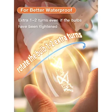 Addlon 48 FT Outdoor String Lights with Edison Bulbs