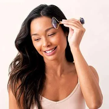 Plum Beauty Amethyst Facial Roller for Youthful Skin