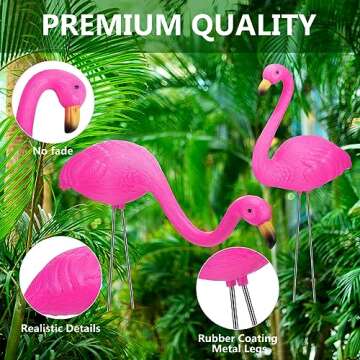 Libima Halloween Skeleton Flamingo Yard Ornaments - 8 Pcs