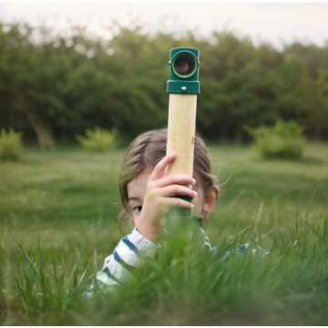 Hape Hide &-Seek Periscope| Bamboo & Plant Plastic Periscope for Hide &-Seek & Spy Games for Childre...