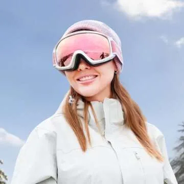 findway Ski Goggles OTG - Over Glasses Snow/Snowboard Goggles for Men, Women & Youth - 100% UV Protection