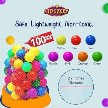 Kids Ball Pit Play Tent with 100 Balls for Fun