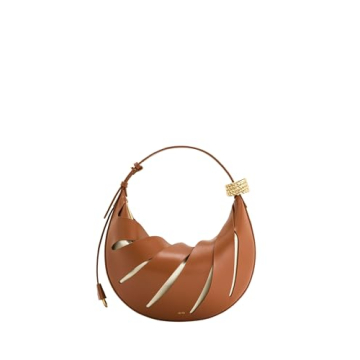 JW PEI Women's Jana Hollow Out Shoulder Bag Brown Elegant