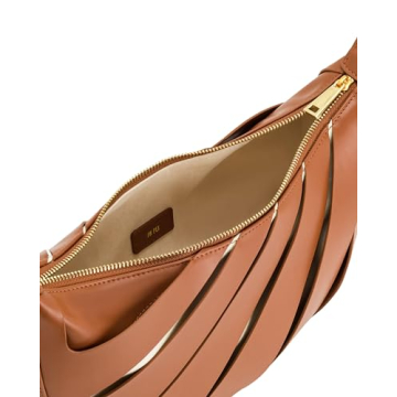 JW PEI Women's Jana Hollow Out Shoulder Bag Brown Elegant