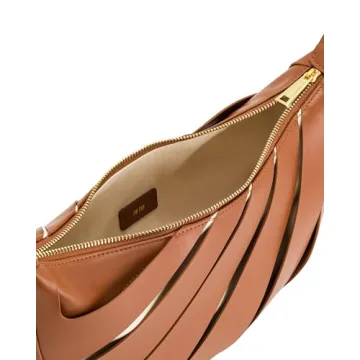 JW PEI Women's Jana Hollow Out Shoulder Bag Brown Elegant